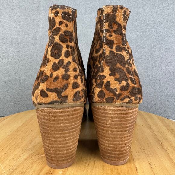 Not Rated Tarim Block Heel Ankle Bootie Animal Print Women’s Size 10 US - Picture 4 of 8
